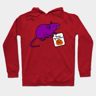 Vampire Horror Rat with Halloween Card Hoodie